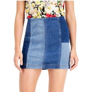tinseltown mini jean skirt